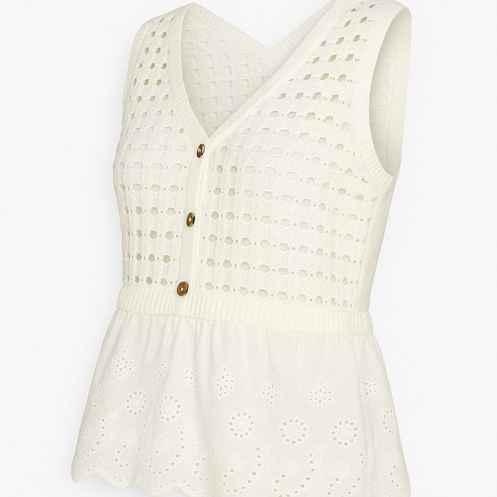 Weiße Bluse für den Frühling und Sommer