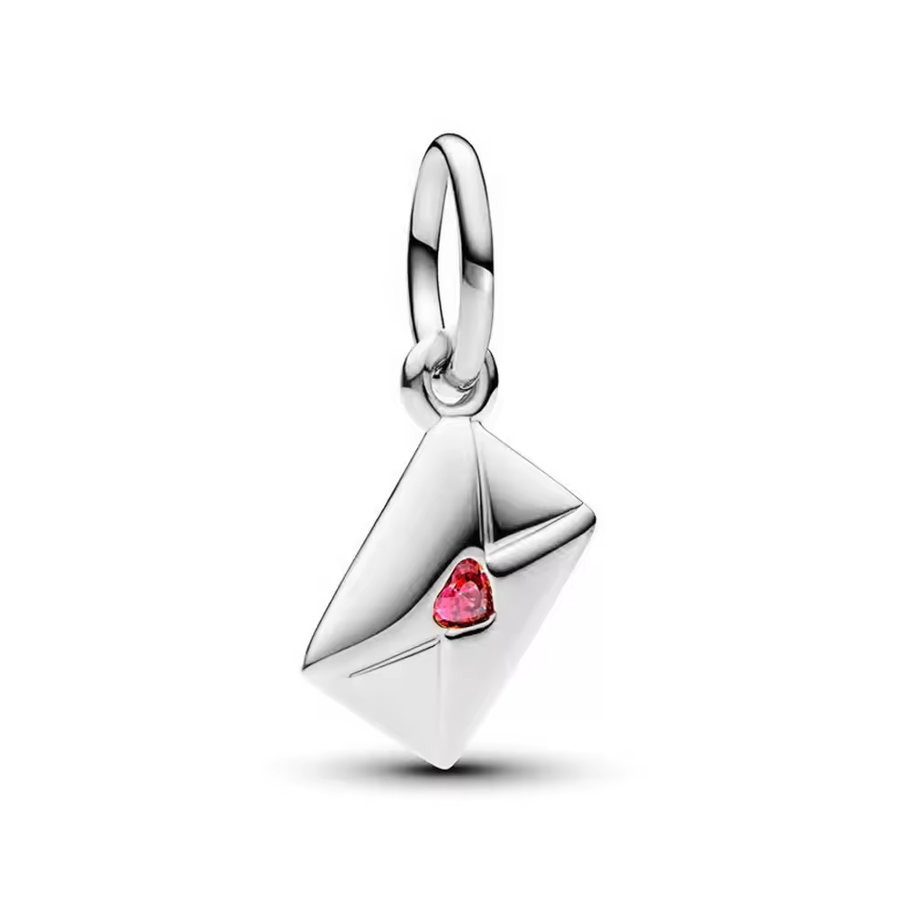 Charm Liebesbrief – 925 Sterling Silber, Silber & Goldfarben