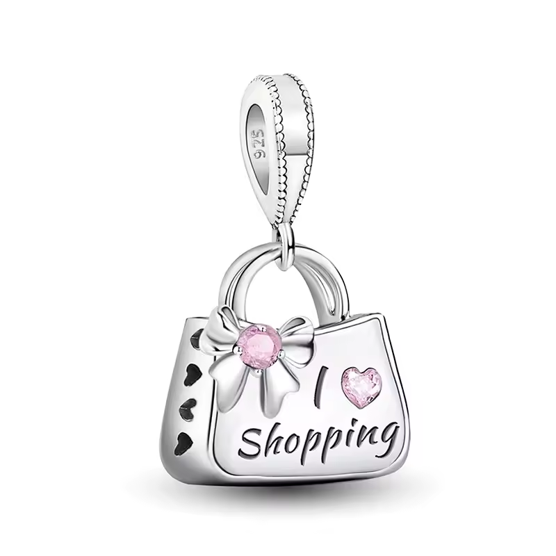Charm Shopping Bag – 925 Silber Charm für Armbänder & Ketten