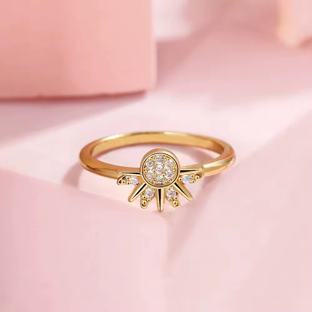 Sonne & Mond Ringe – 925 Sterling Silber