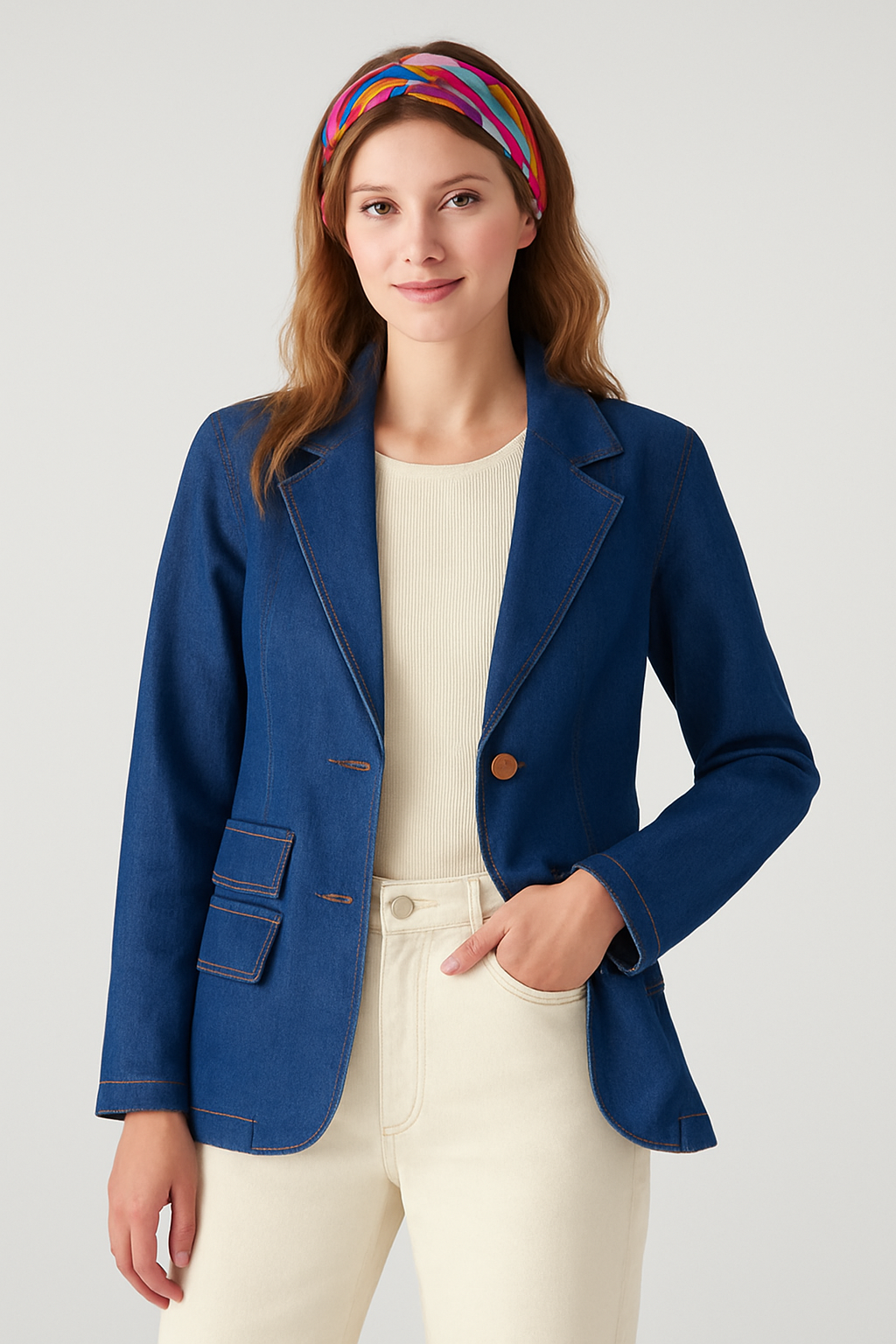 wrangler-jeansblazer-damen-regular-fit-denim-38