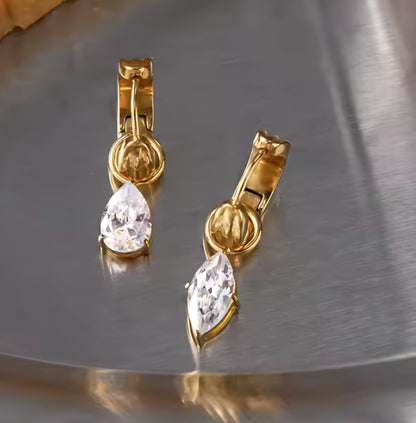 Bogue Goldene Tropfen Ohrringe modern,