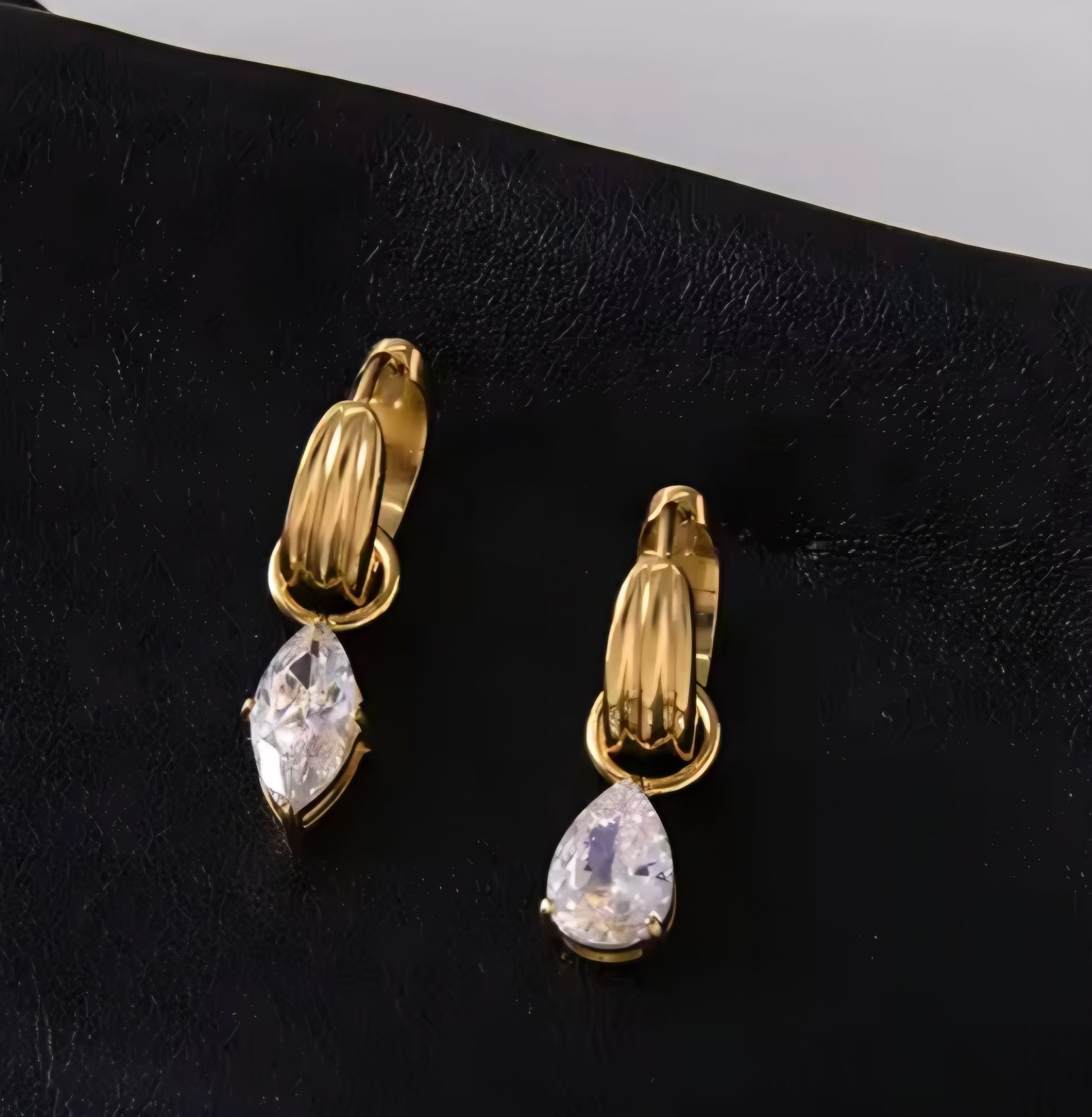 Edelstahl Ohrringe 18K vergoldet wasserfest