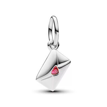 Charm Liebesbrief – 925 Sterling Silber, Silber & Goldfarben