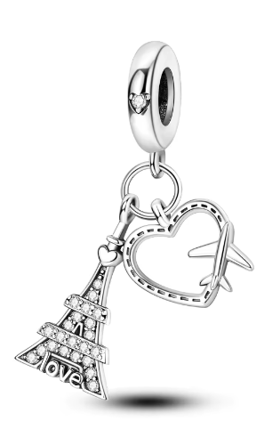 Charm Reise nach Paris – 925 Sterling Silber