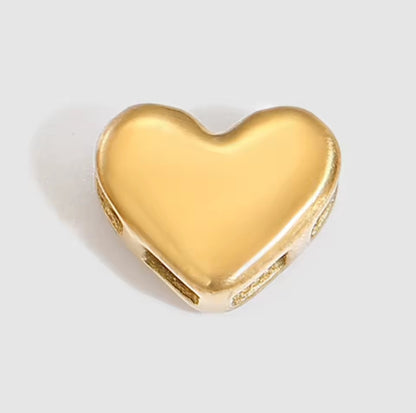 Buchstaben-Charm A–Z 18K DIY/ Pin vergoldeter Edelstahl I Wasserfester Anhänger