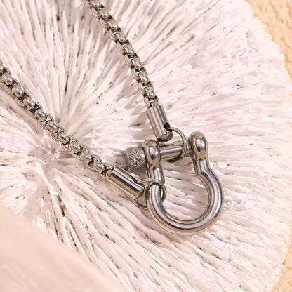 Maritime Schäkel Halskette & Armband aus 316L Edelstahl – Wasserfest & Hypoallergen – 18K Vergoldet / Silber Unisex Schmuck