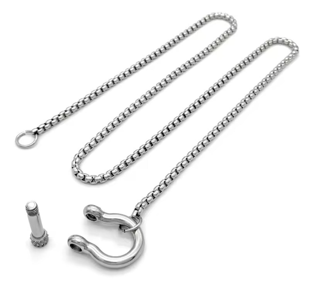 Maritime Schäkel Halskette & Armband aus 316L Edelstahl – Wasserfest & Hypoallergen – 18K Vergoldet / Silber Unisex Schmuck