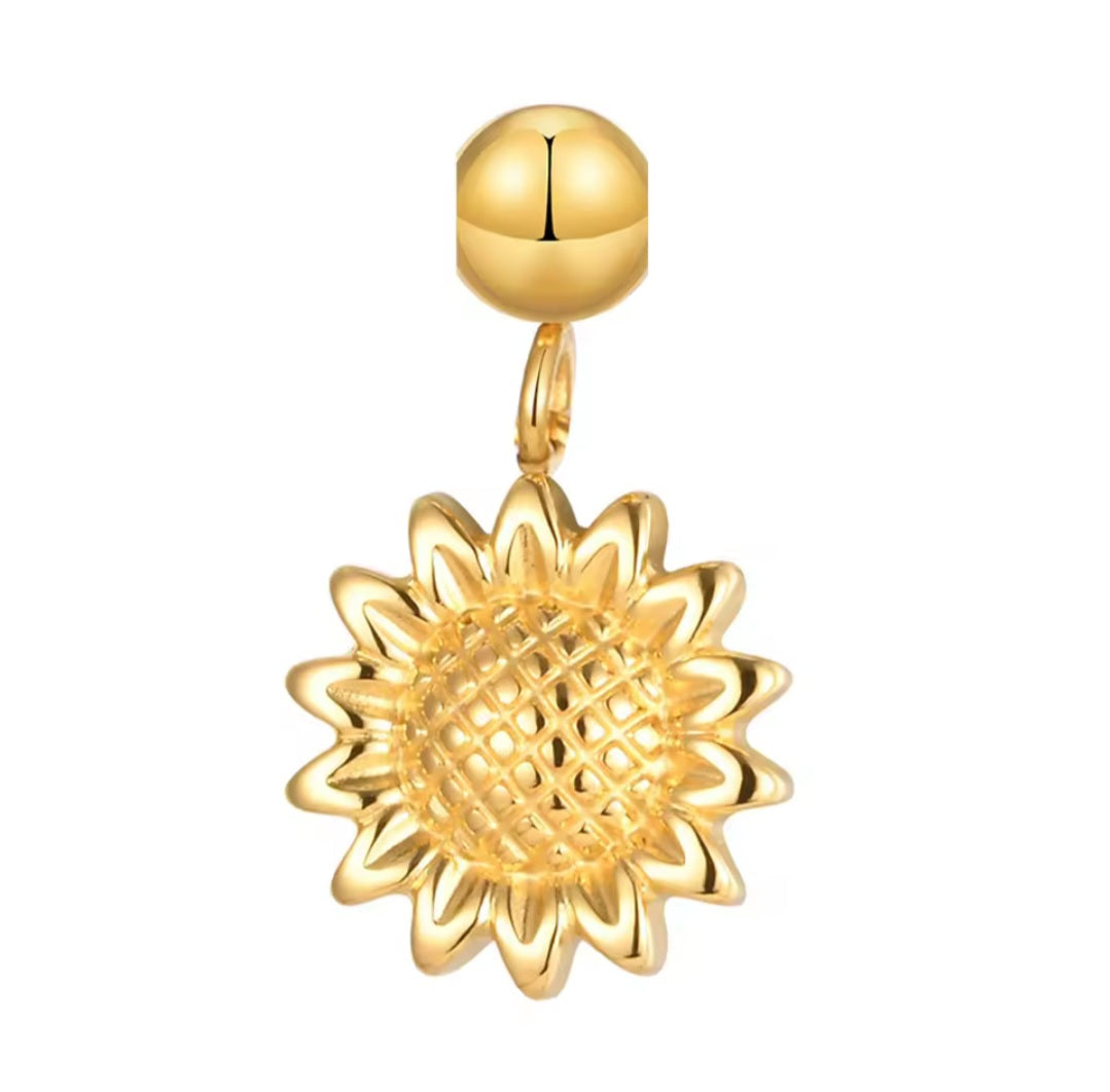 Buchstaben-Charm A–Z 18K DIY/ Pin vergoldeter Edelstahl I Wasserfester Anhänger