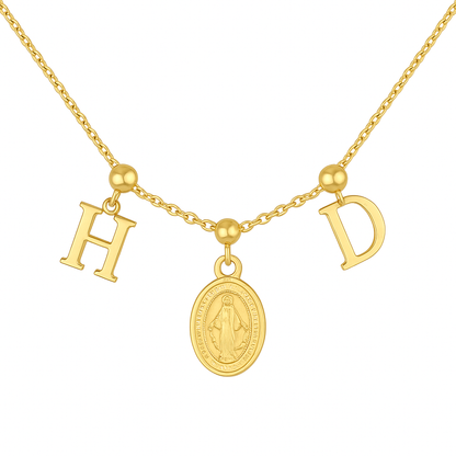 Buchstaben-Charm A–Z 18K DIY/ Pin vergoldeter Edelstahl I Wasserfester Anhänger