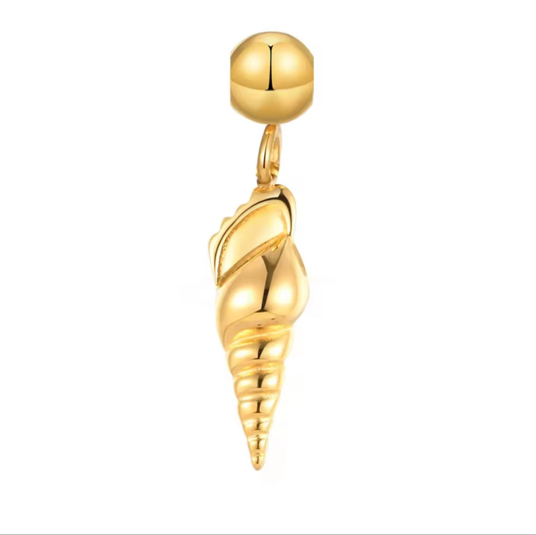 Buchstaben-Charm A–Z 18K DIY/ Pin vergoldeter Edelstahl I Wasserfester Anhänger