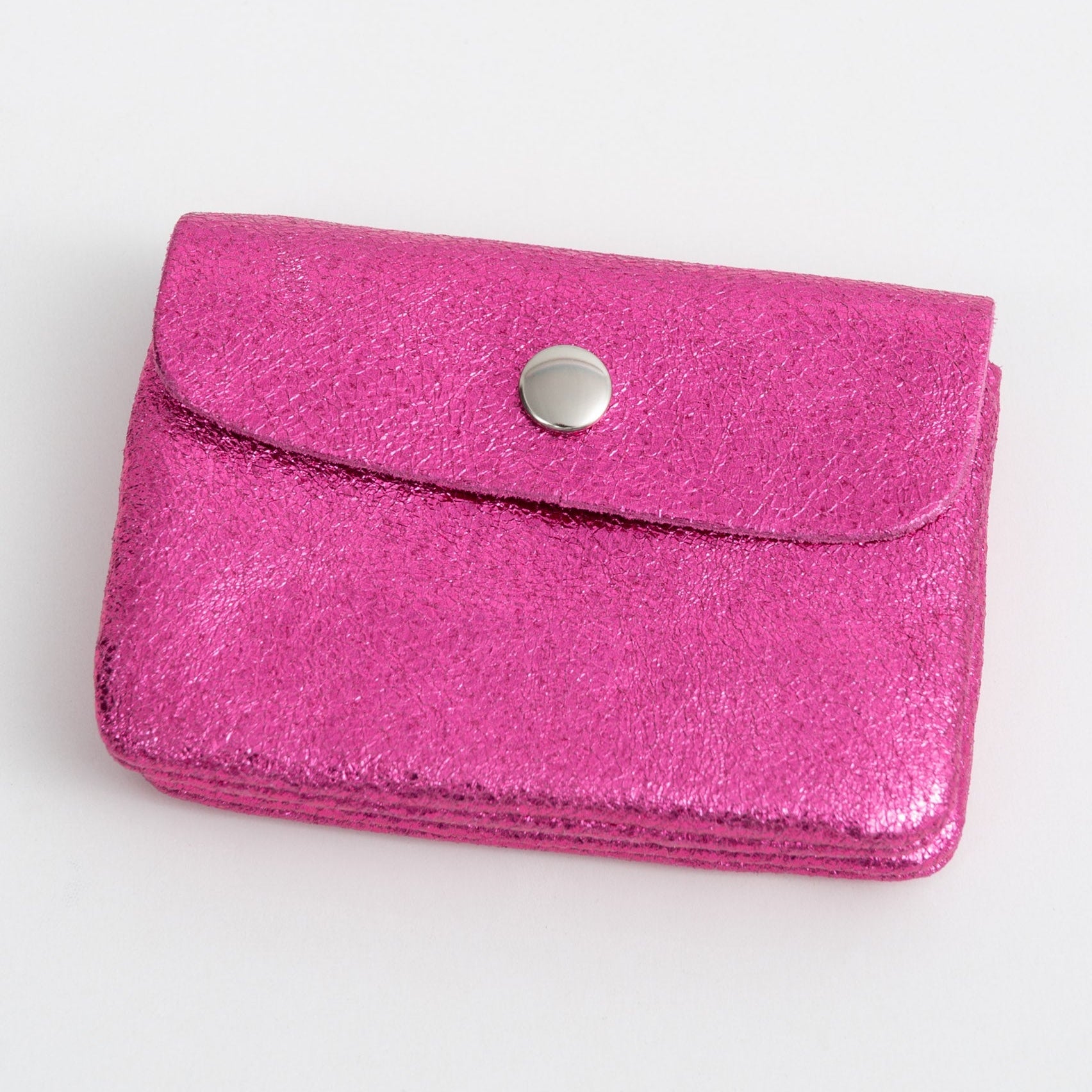 Metallic Pink Geldbörse mit Platz für Karten & Kleingeld